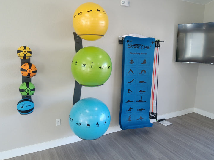 Smart Medicine Ball Rack – Wall Mounted Commercial Package