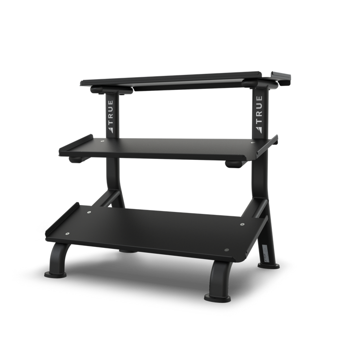 TRUE FS-24 3-Tier Flat Tray Dumbbell Rack