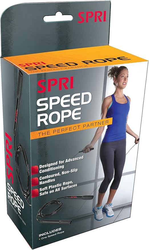 Spri Stretch Rope SPRI Speed Jump Rope – Adjustable | Fitness 4 Home Superstore