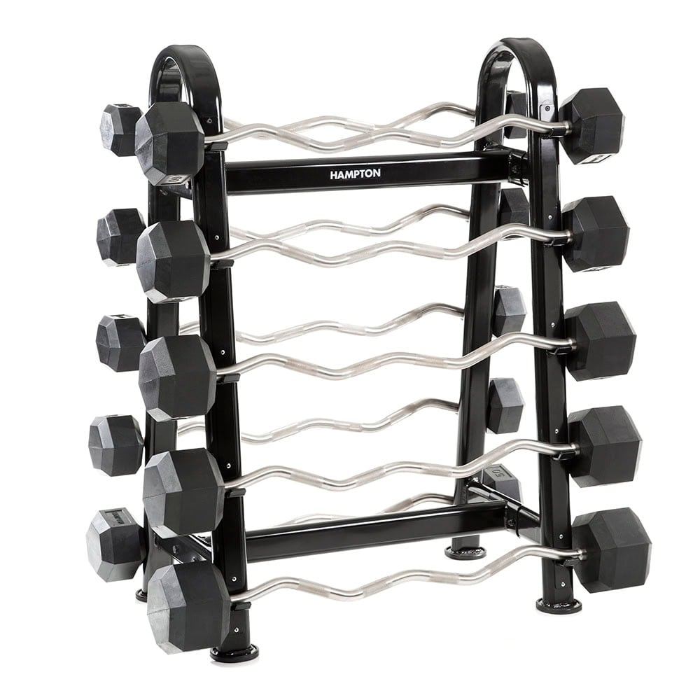 Hampton Fixed Dura-Barbells | CURL | 20-110 LB SET