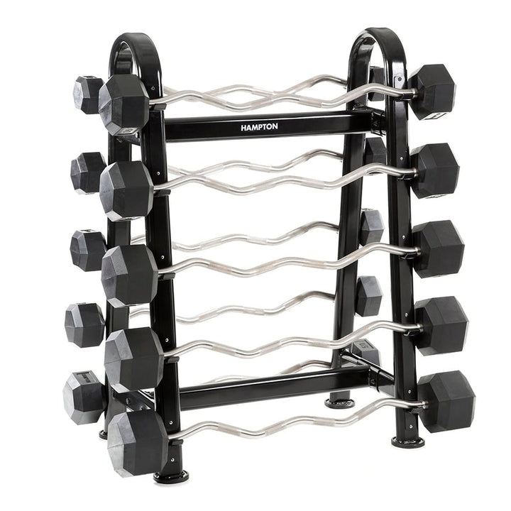 Hampton Fixed Dura-Barbells | CURL | 20-110 LB SET