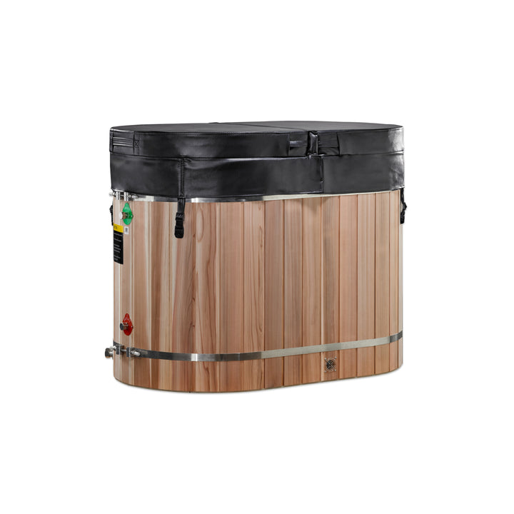 DCT Oval Barrel Tub Cold Plunge (50-P) – Pacific Cedar (3/4 IN-OUT, No Motor)