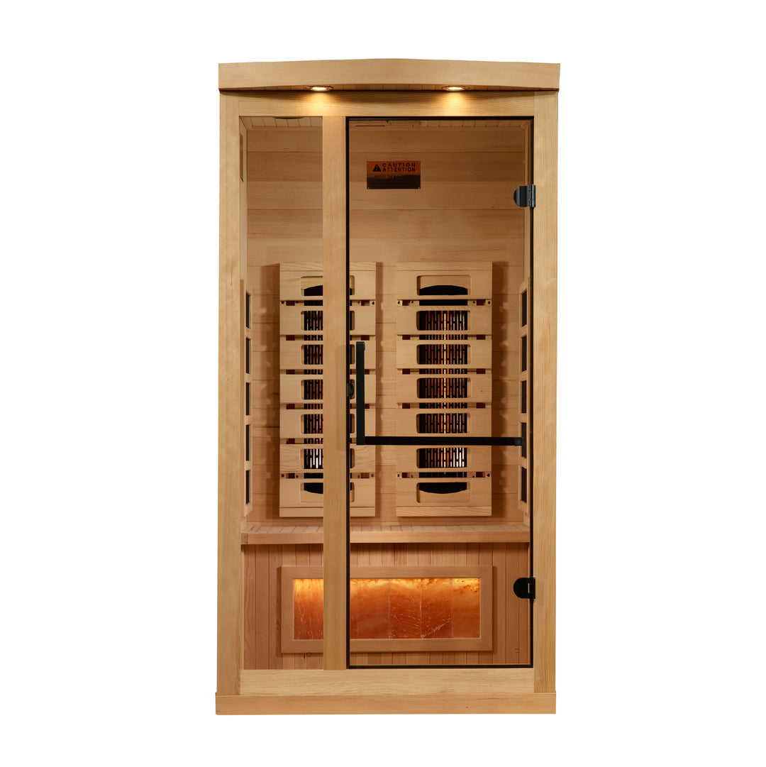 Reserve Edition 1 Person Full Spectrum Sauna with Himalayan Salt Bar