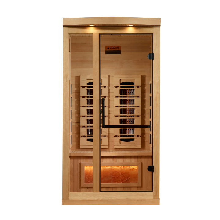 Reserve Edition 1 Person Full Spectrum Sauna with Himalayan Salt Bar