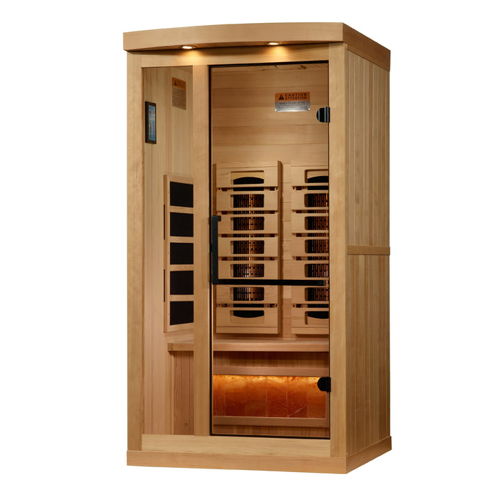 Reserve Edition 1 Person Full Spectrum Sauna with Himalayan Salt Bar