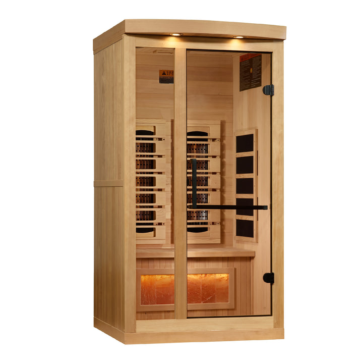 Reserve Edition 1 Person Full Spectrum Sauna with Himalayan Salt Bar