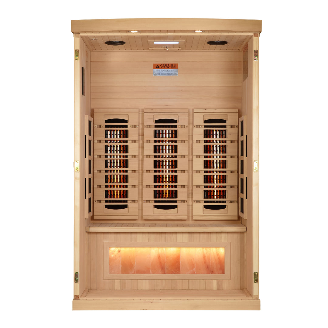Reserve Edition 2 Person Full Spectrum Sauna with Himalayan Salt Bar