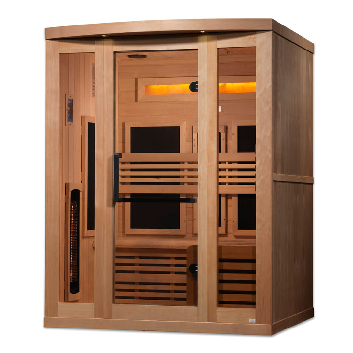Reserve Edition 3 Person Near Zero EMF Full Spectrum Sauna with Himalayan Salt Bars