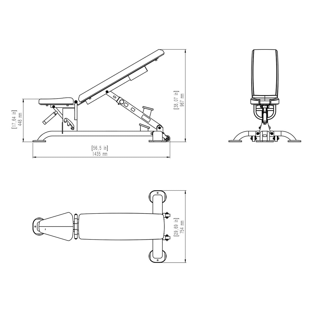 PRO FIB Flat Incline Bench
