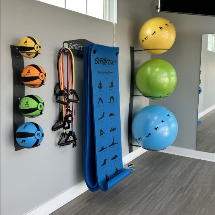 Smart Medicine Ball Rack – Wall Mounted Commercial Package