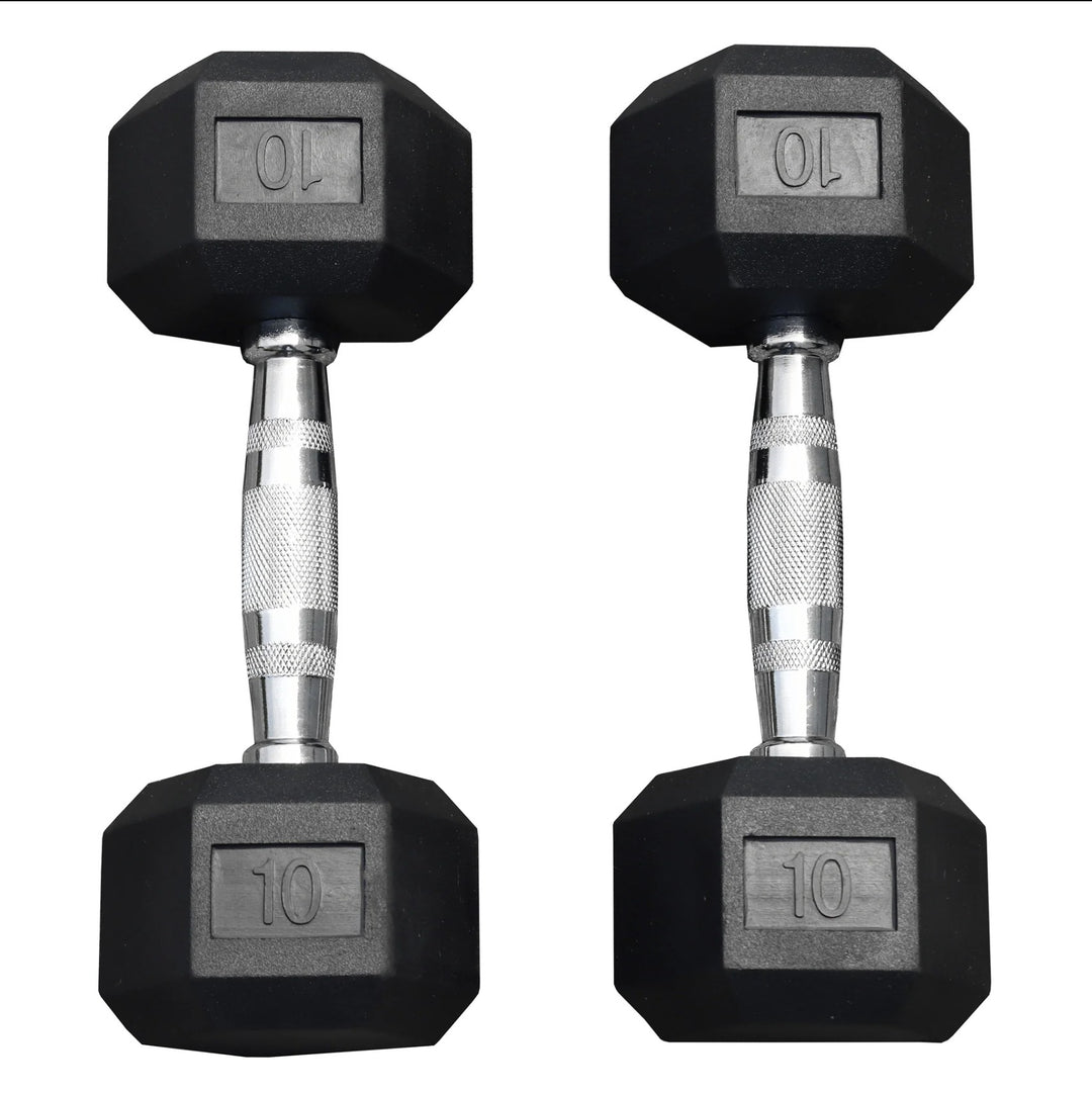 Legion Rubber Hex Dumbbell Set (5–100lb)