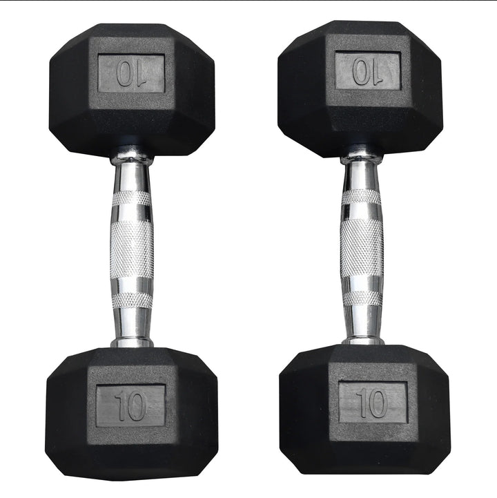 Legion Rubber Hex Dumbbell Set (5–100lb)