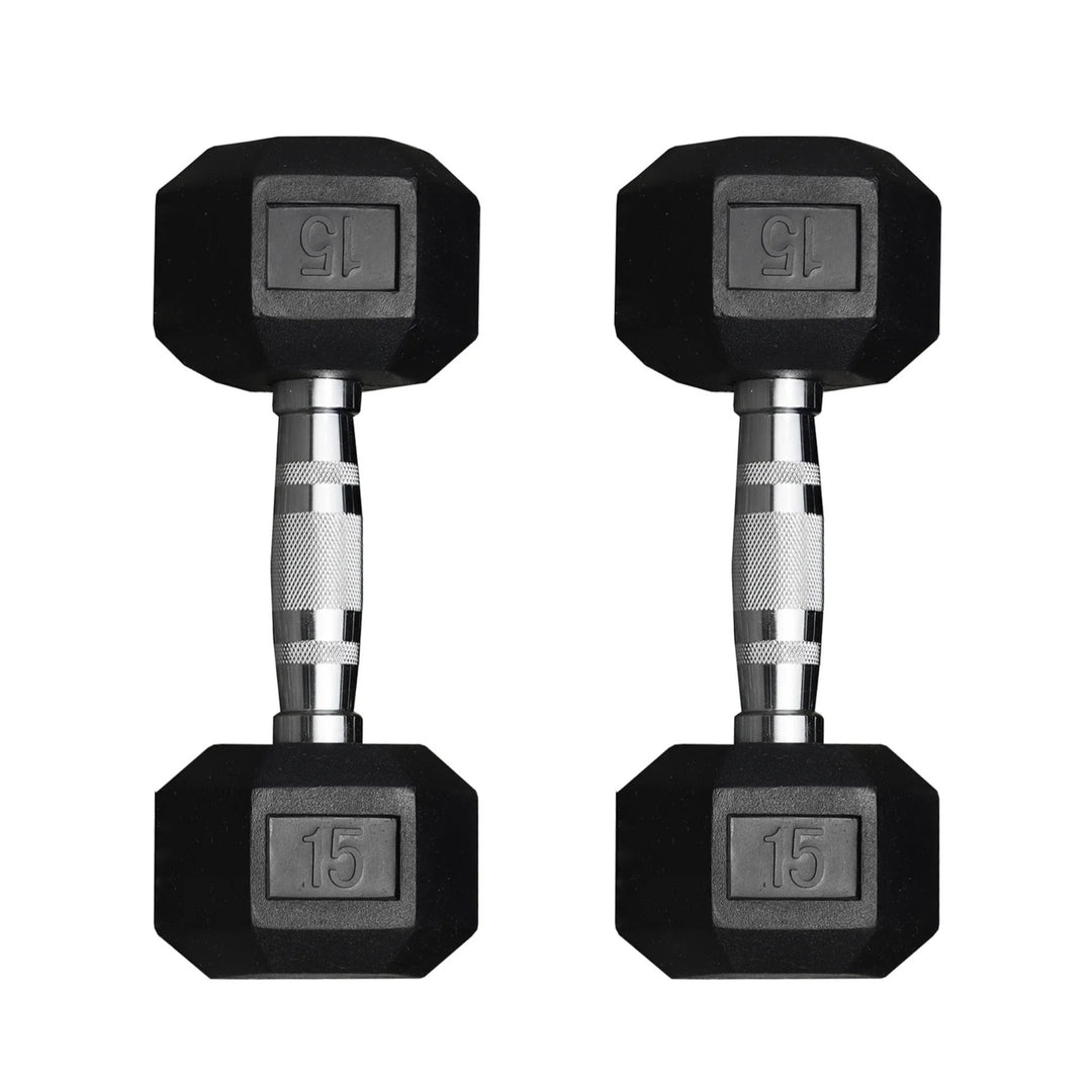 Legion Rubber Hex Dumbbell Set (5–100lb)