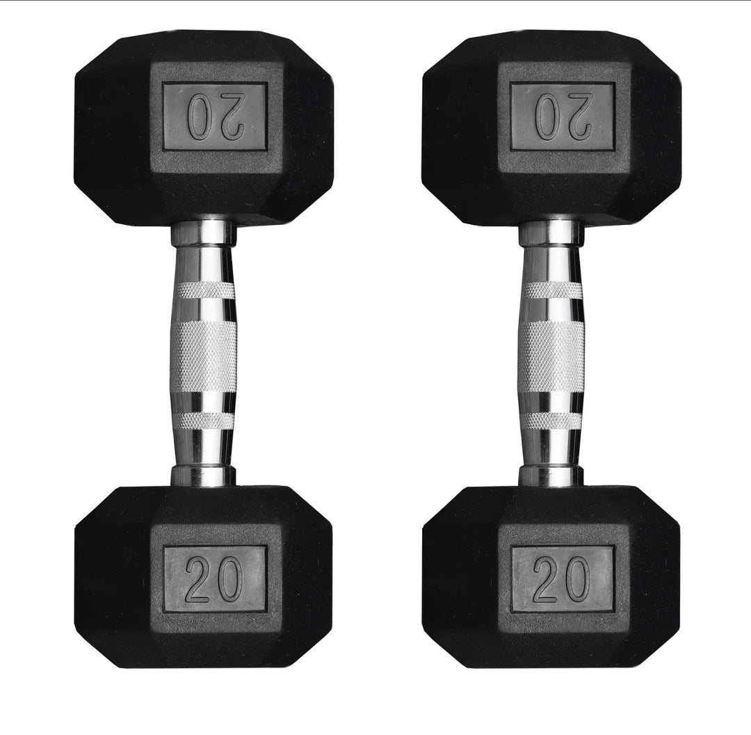 Legion Rubber Hex Dumbbell Set (5–100lb)
