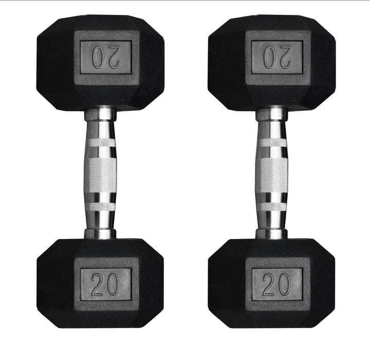 Legion Rubber Hex Dumbbell Set (5–100lb)