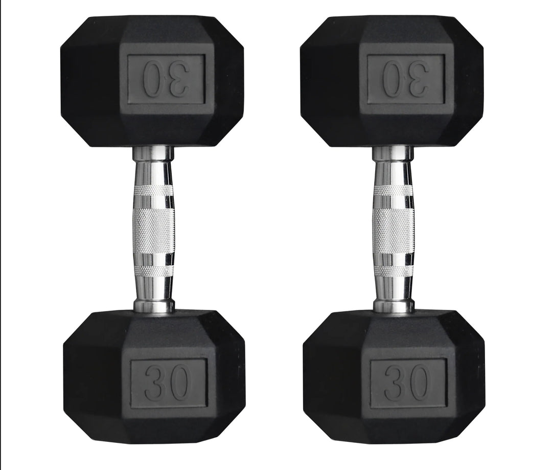 Legion Rubber Hex Dumbbell Set (5–100lb)