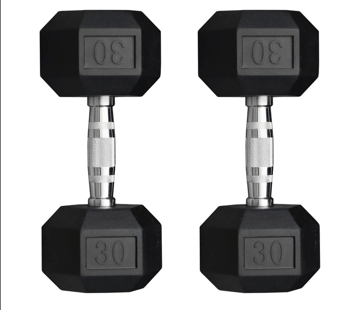 Legion Rubber Hex Dumbbell Set (5–100lb)