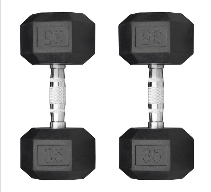 Legion Rubber Hex Dumbbell Set (5–100lb)