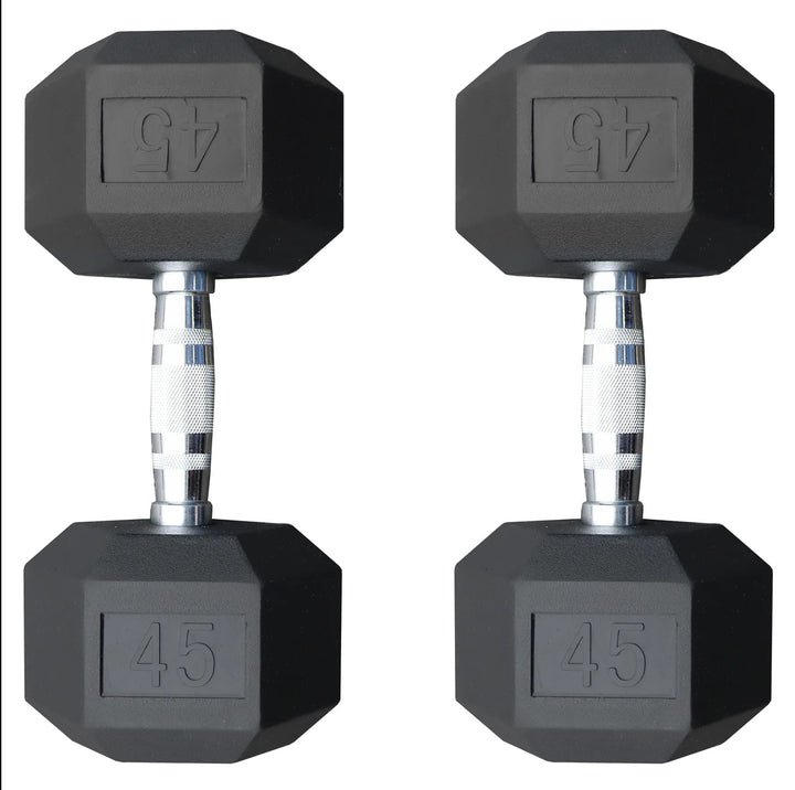 Legion Rubber Hex Dumbbell Set (5–100lb)