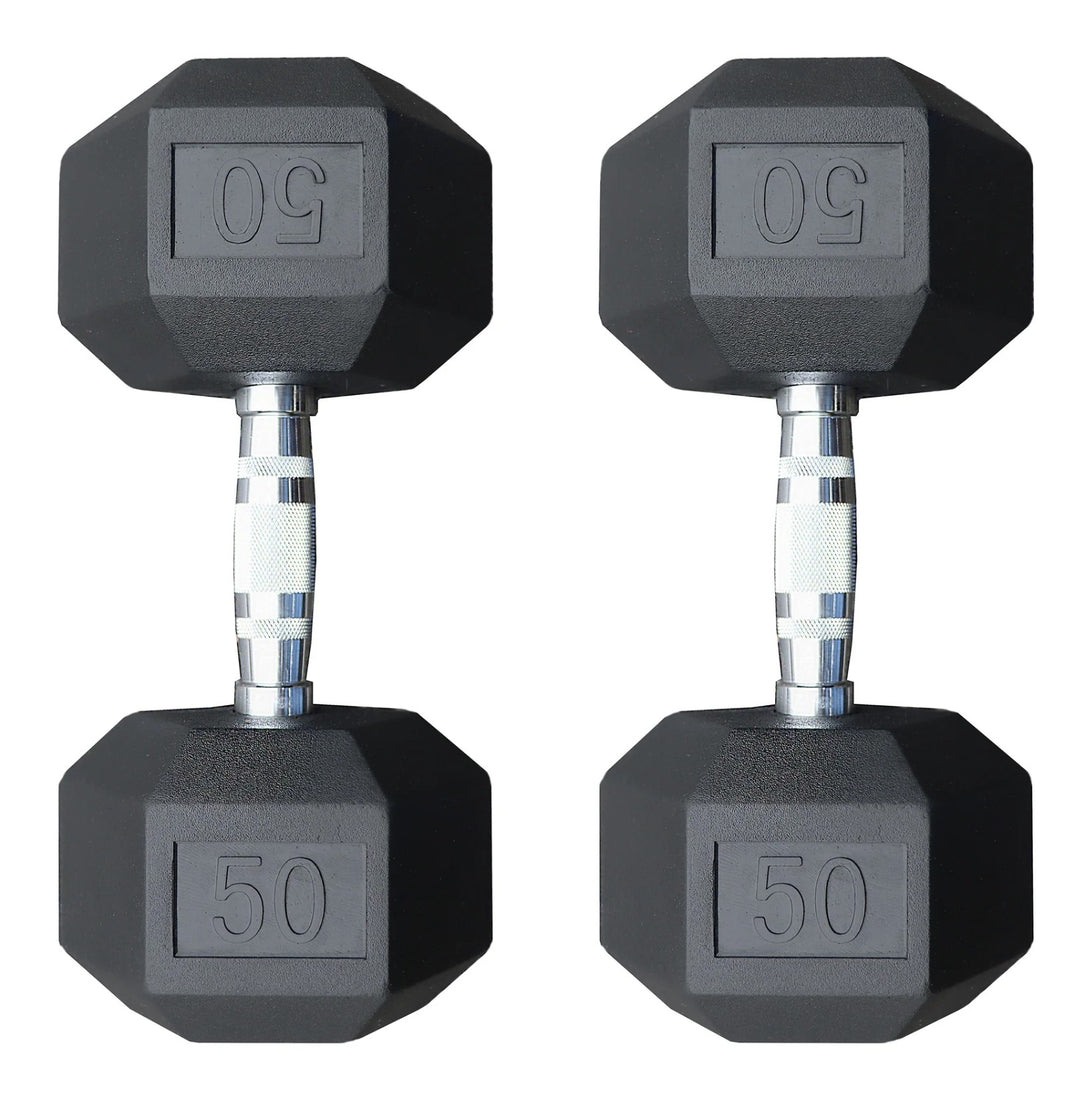 Legion Rubber Hex Dumbbell Set (5–100lb)