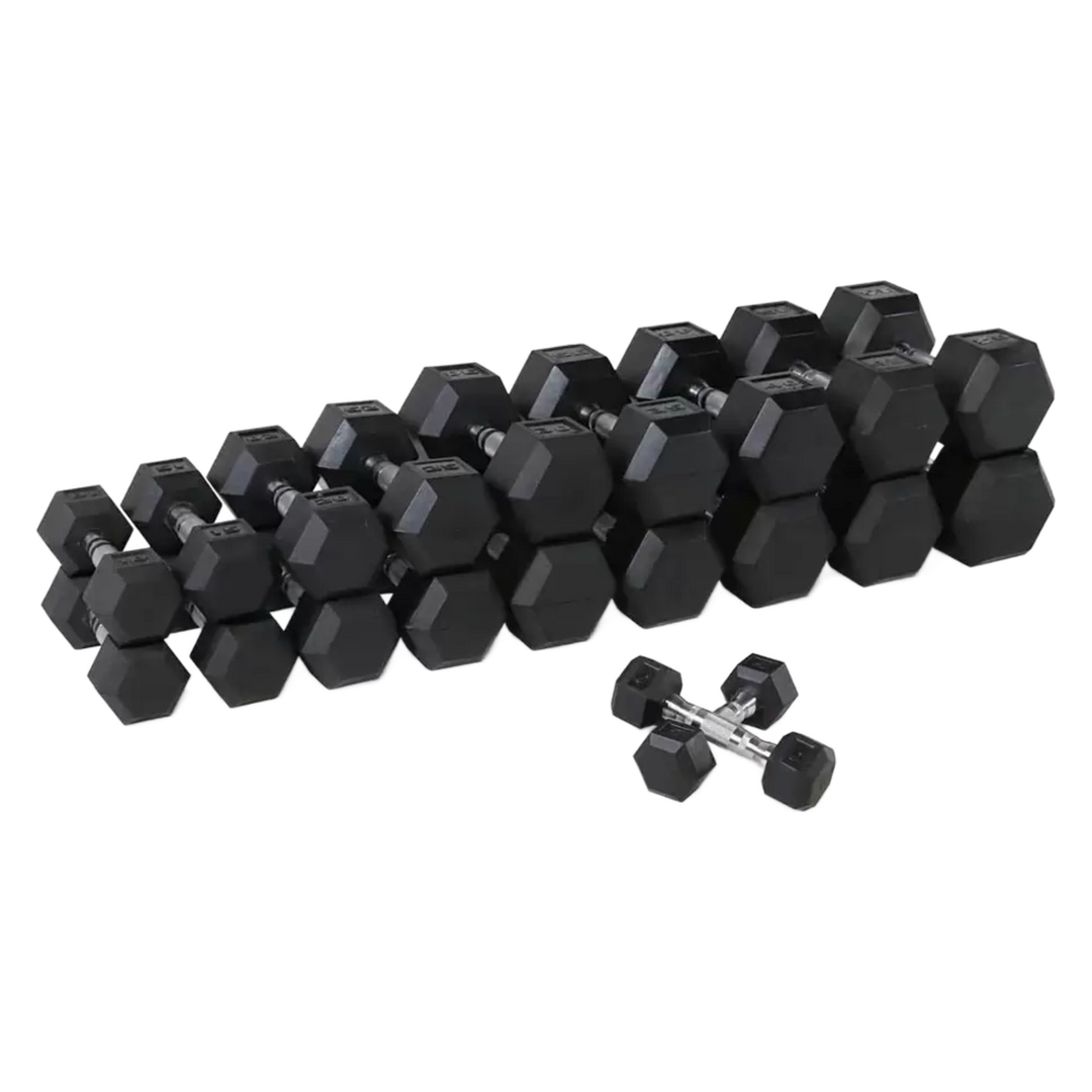 Legion Rubber Hex Dumbbell Set (5–50 lb)