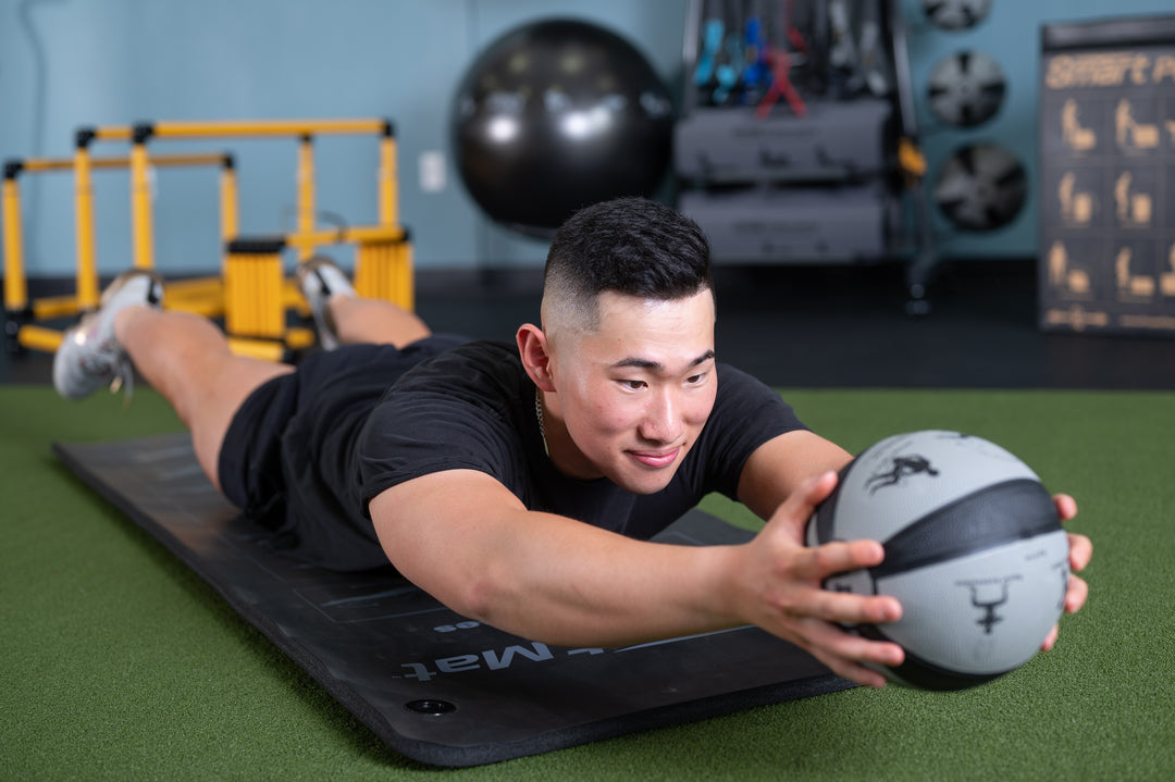 Studio Medicine Ball Rack – Wall Mounted Commercial Package (Gray & Black)