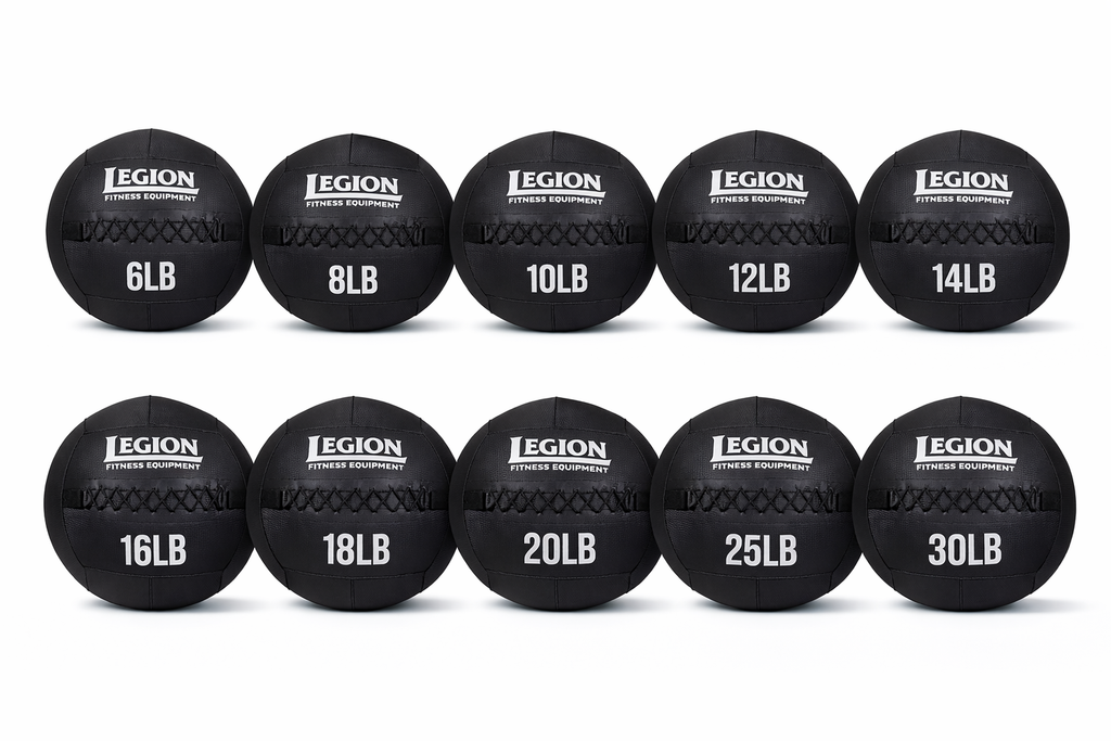 Legion Fitness Wall Ball Set (6–30LB) – 10 Ball Set I Fitness 4