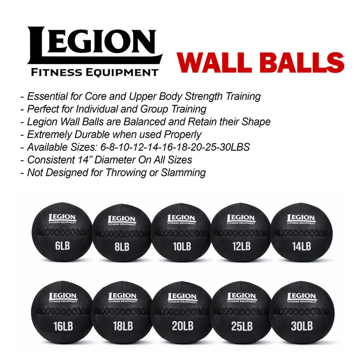 Legion Wall Ball Set (10–30LB) – 8 Ball Set