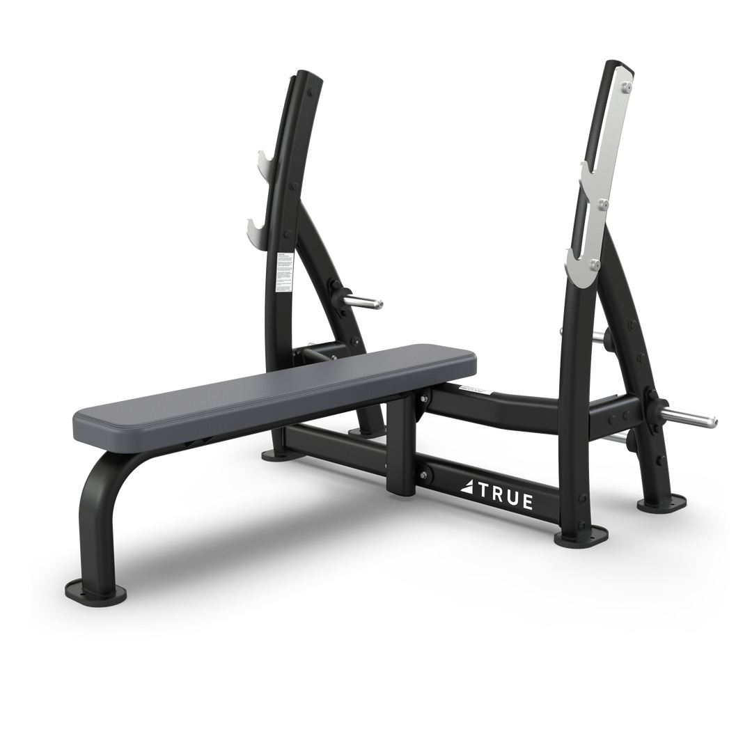 TRUE XFW-7100 Supine Press Bench w/ Plate Holders
