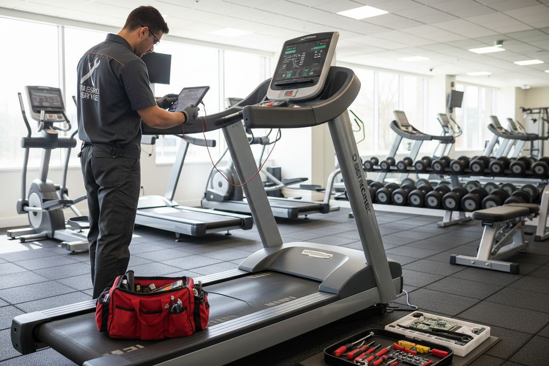 an image depicting service and maintenance for fitness equipment