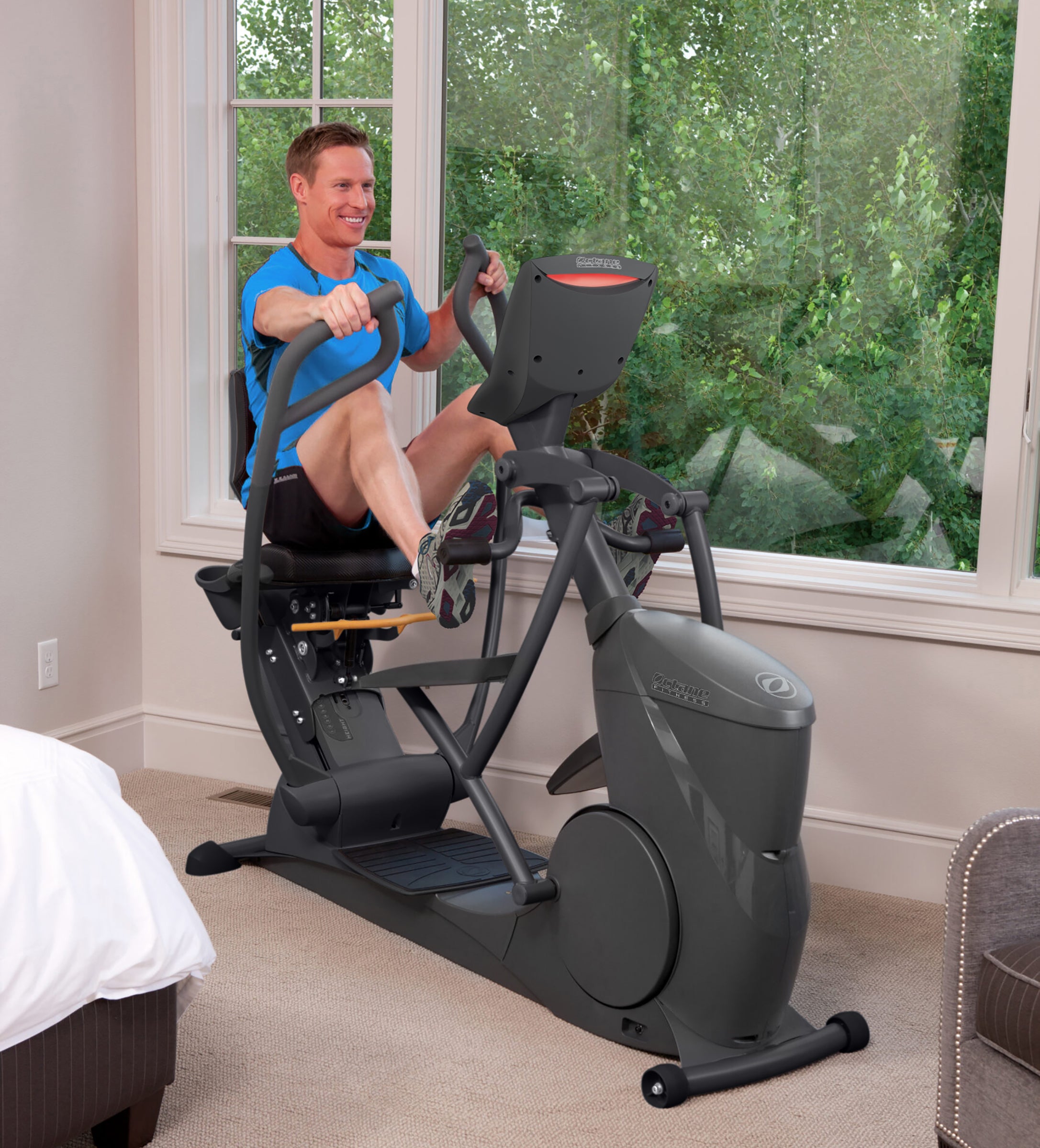 Octane xRide xR6 Recumbent Elliptical | 10” Touchscreen | Fitness