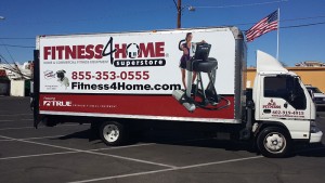 Fitness 4 Home Superstore's New Truck Graphics
