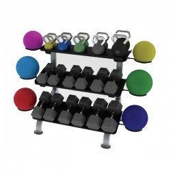 Paramount FS24 3-Tier Flat Tray Dumbbell Rack