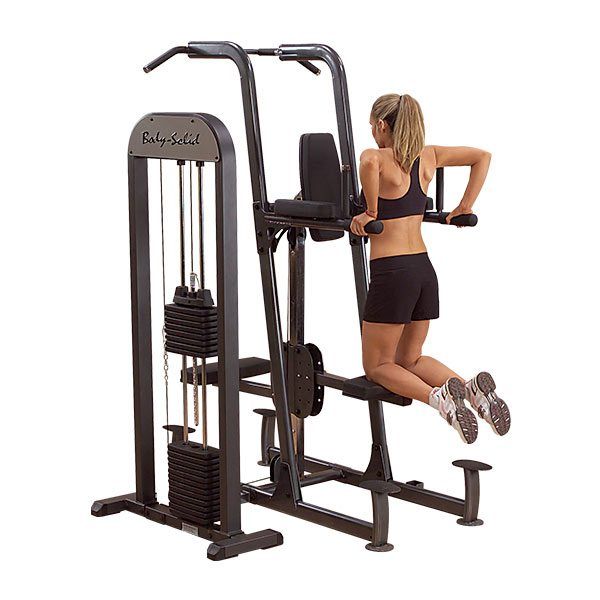 Body Solid FCD-STK Pro Select Weight Assisted Chin-Dip Station