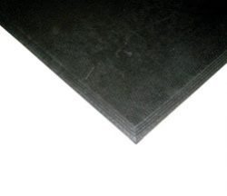 Humane 3' x 4' Beveled Mat Black 3/8"