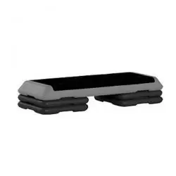 Step Fitness "The Step" Silver / Black 1 Platform & 4 Standard Blocks