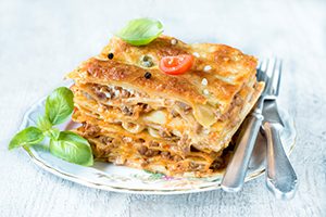 High Protein Low Carb Recipe for Vegetarians - Black Bean Lasagna