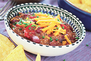 High Protein Vegetarian Recipe - Pressure Cooked Vegetarian Chili